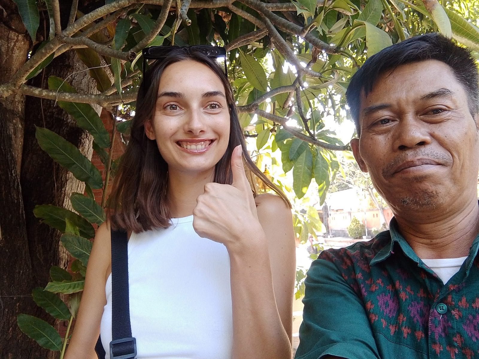 Made taking a selfie with a guest